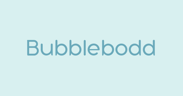 Bubbleboddy Neue font thumb